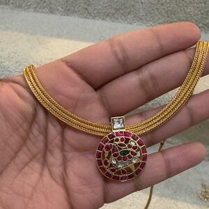 Elegant Kundan Gold plated chocker style Necklace